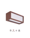 UTAH * APLIQUE EXTERIOR CORTEN IP65 - 1L*E27
